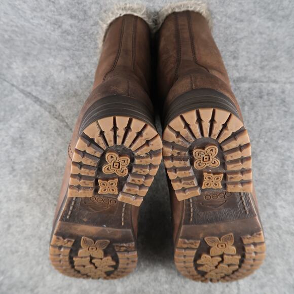 Abeo Shoes Womens 10 Boots Helena Leather Winter Waterproof Snow Warm Lace Up - Picture 11 of 14